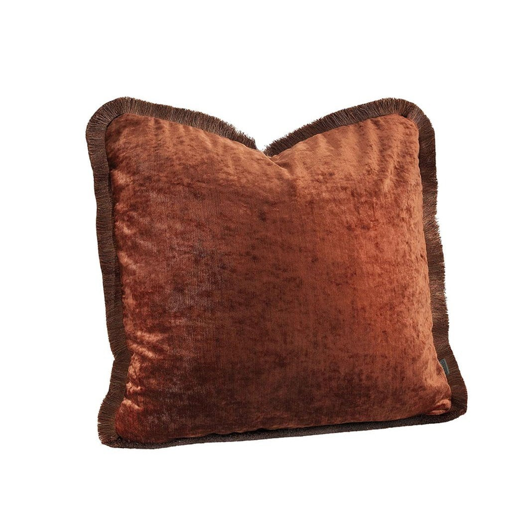 Garda Velvet Rosso fringe putetrekk 50x50 cm