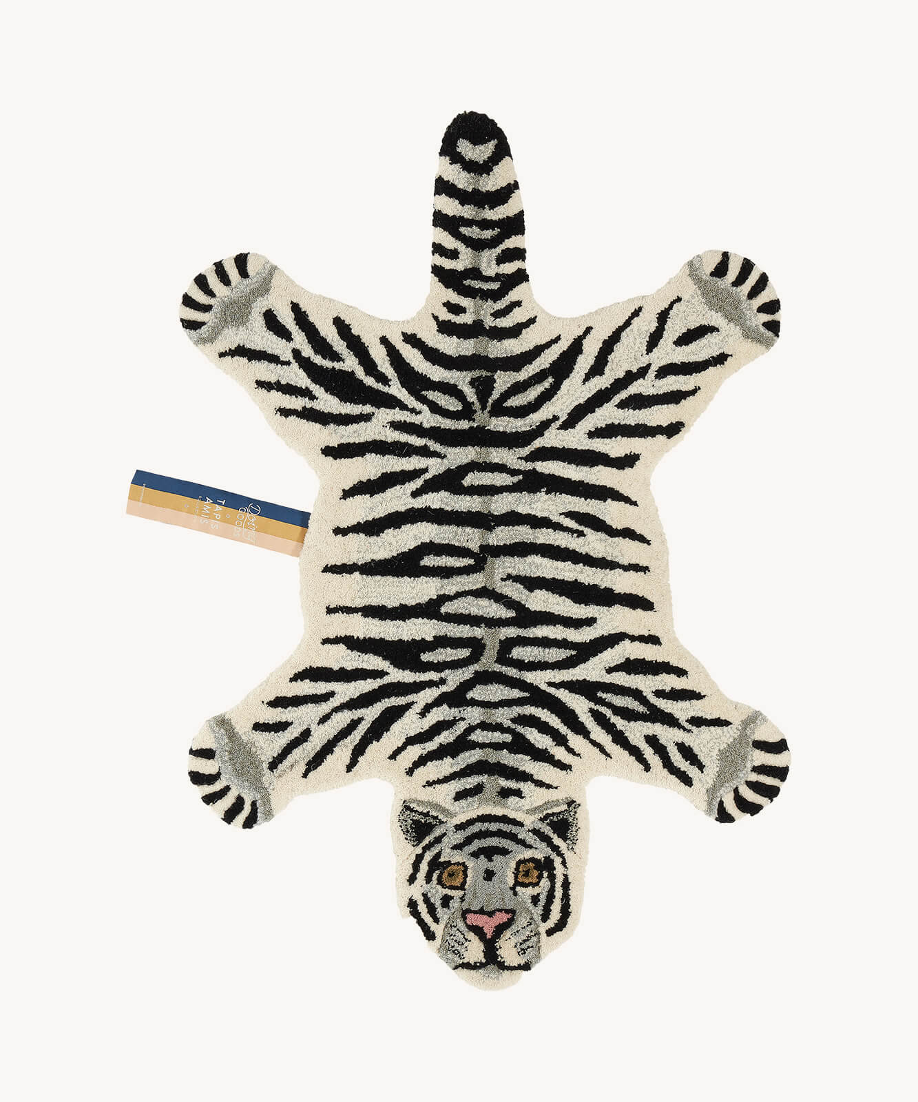 Snowy Tiger Rug small