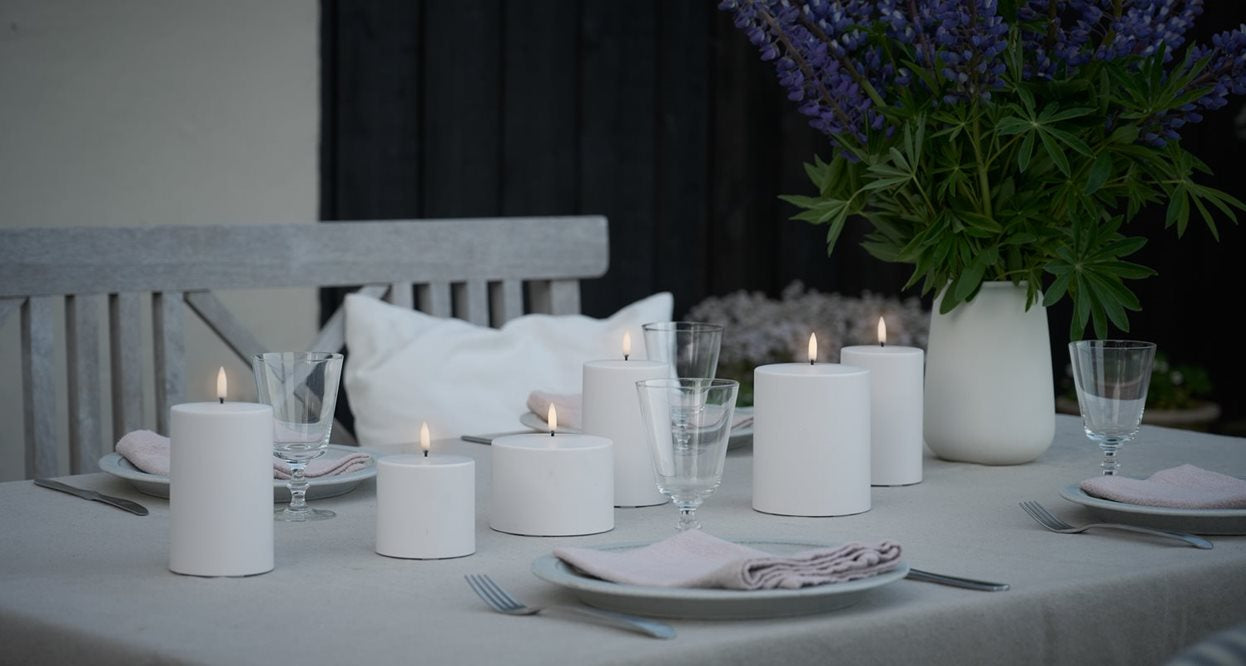 LED utendørs kubbelys 18 cm