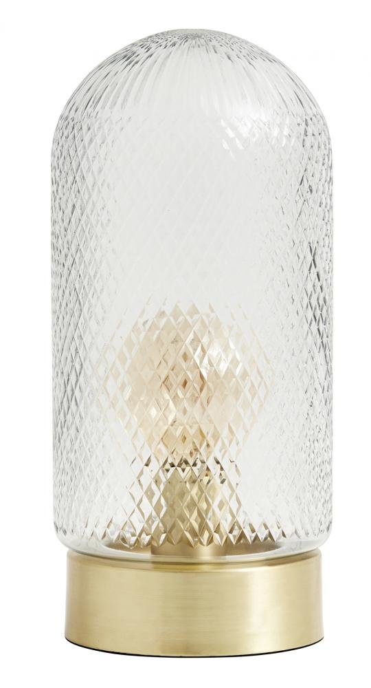 Dome bordlampe m/glasskuppel