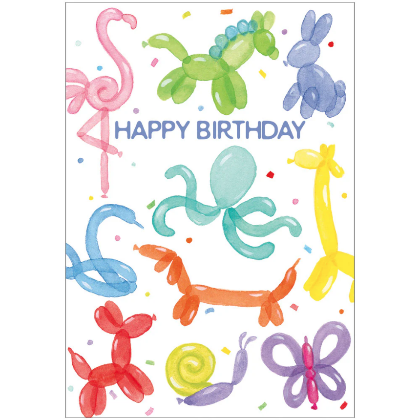 Kort m/konvolutt Balloon animals