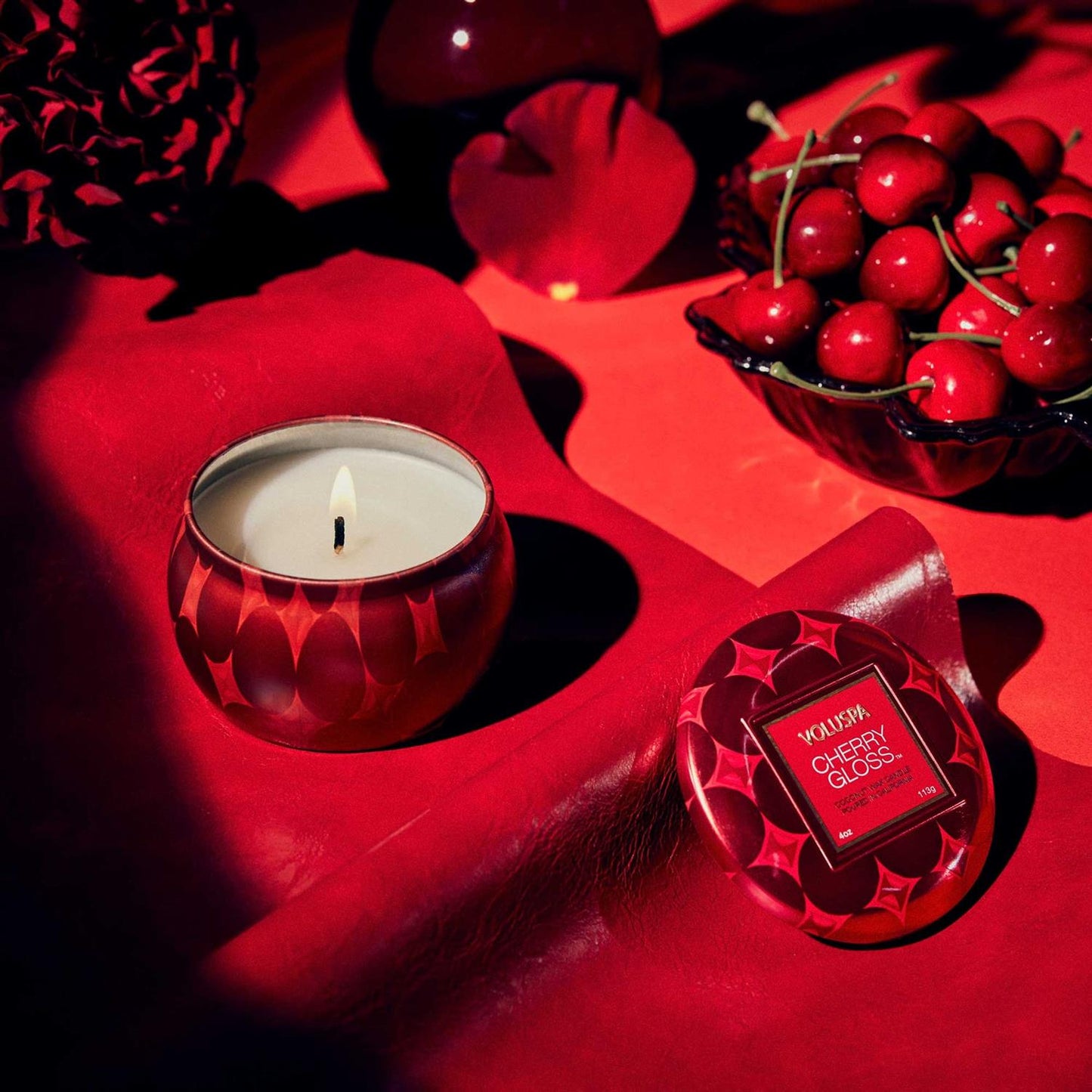 Cherry Gloss Mini Tin Candle 25 Timer