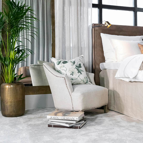 Putetrekk Mabelle offwhite/green 50x50 cm