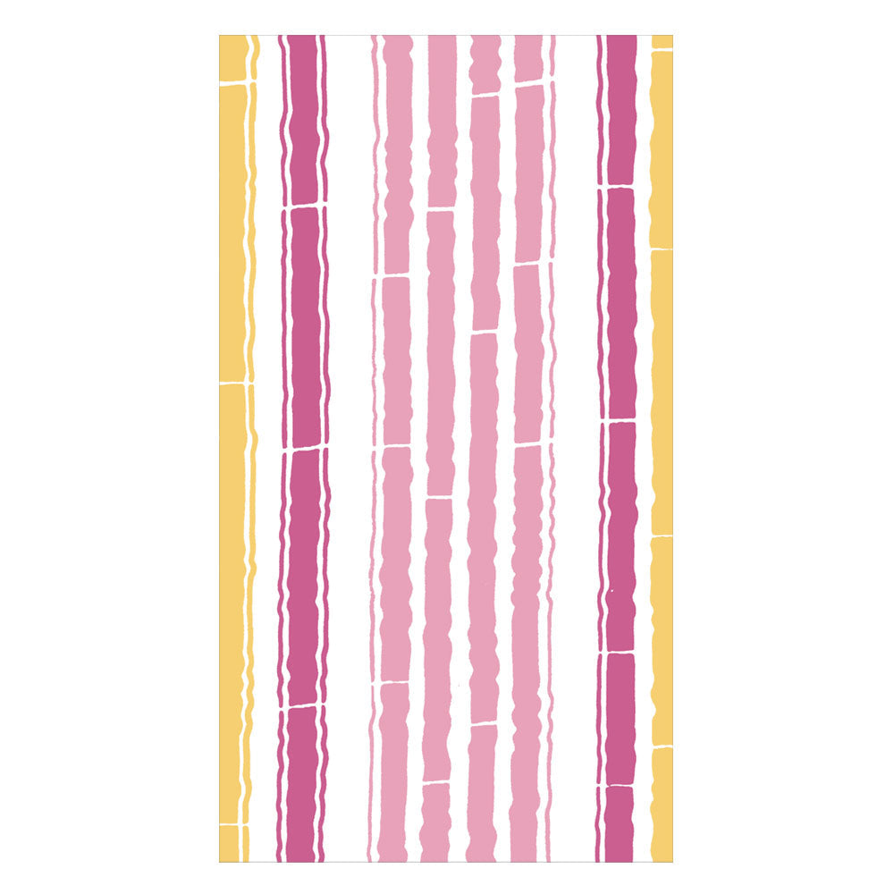 Serviett buffét bamboo stripe fuchsia pink