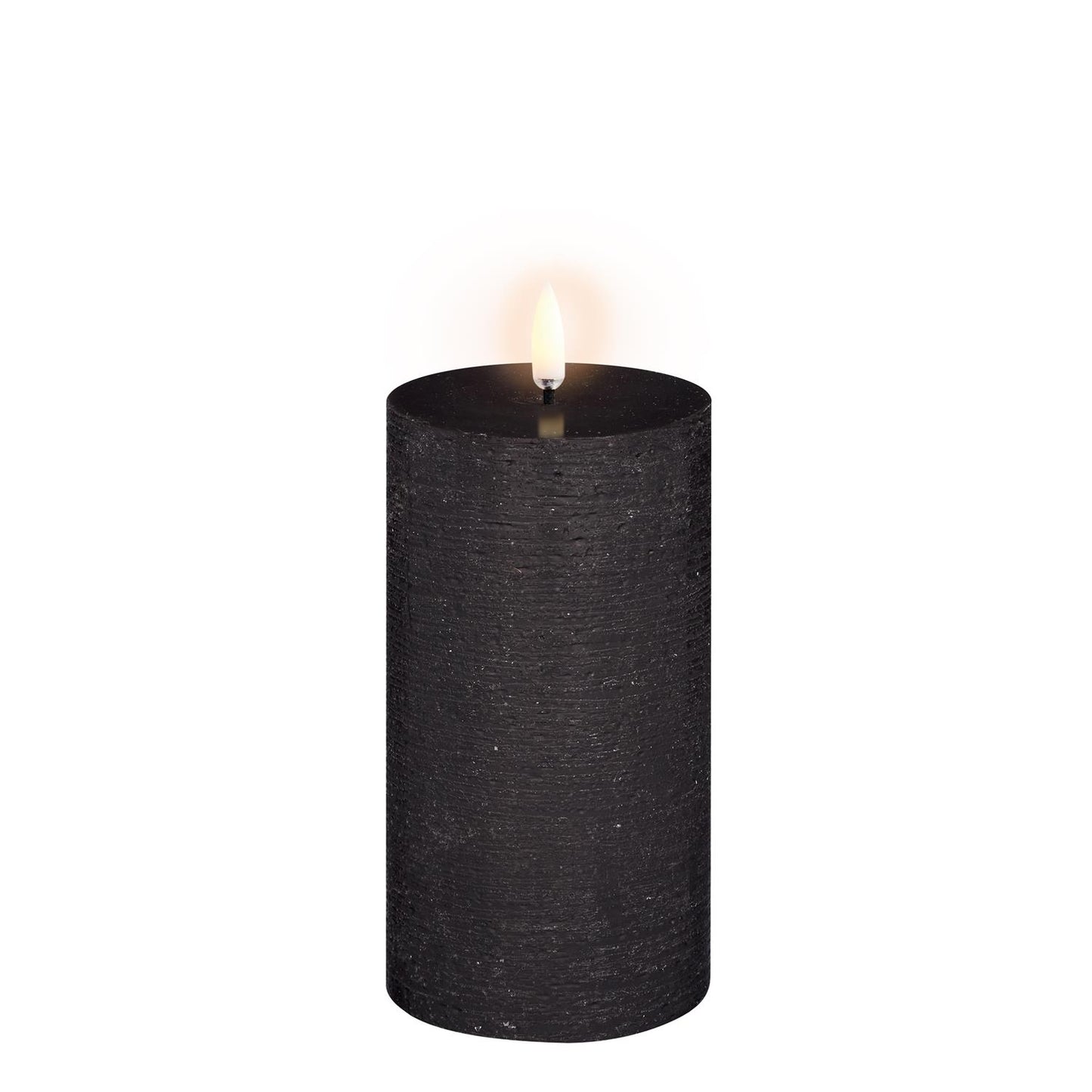 LED kubbelys Forest Black rustic 7,8x15,2 cm
