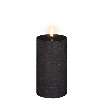 LED kubbelys Forest Black rustic 7,8x15,2 cm