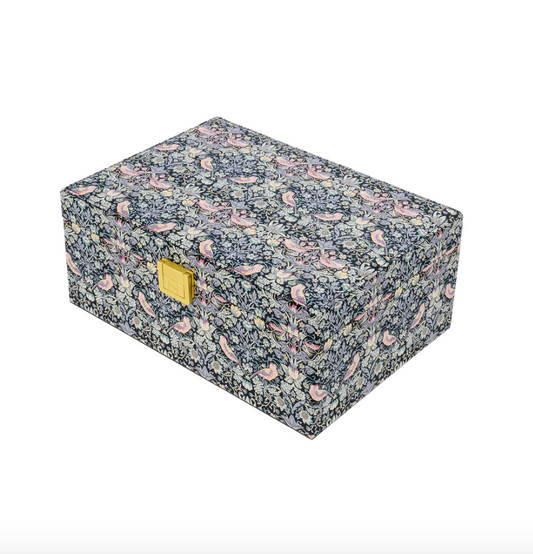 Jewelry Box Square Liberty Strawberry Thief Black