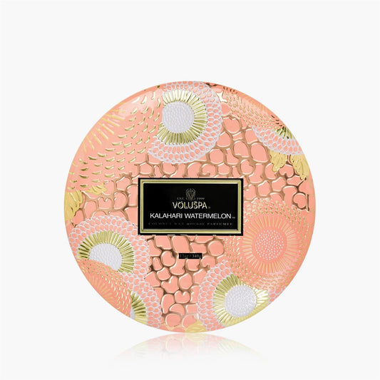 Kalahari Watermelon 3 Wick Tin Candle 40 Timer