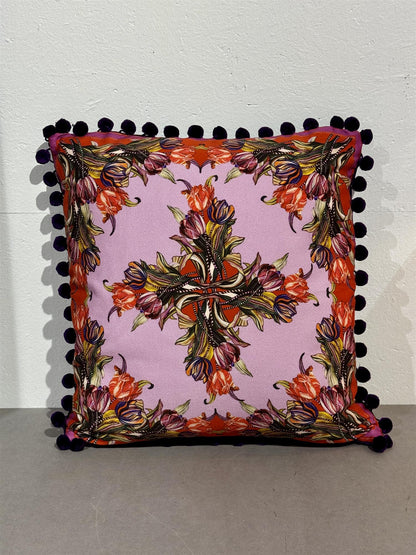 Putetrekk Tulipa mauve & red 45x45cm