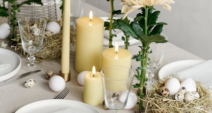 LED pillar candle rustic metallic silver 7,8x15 cm