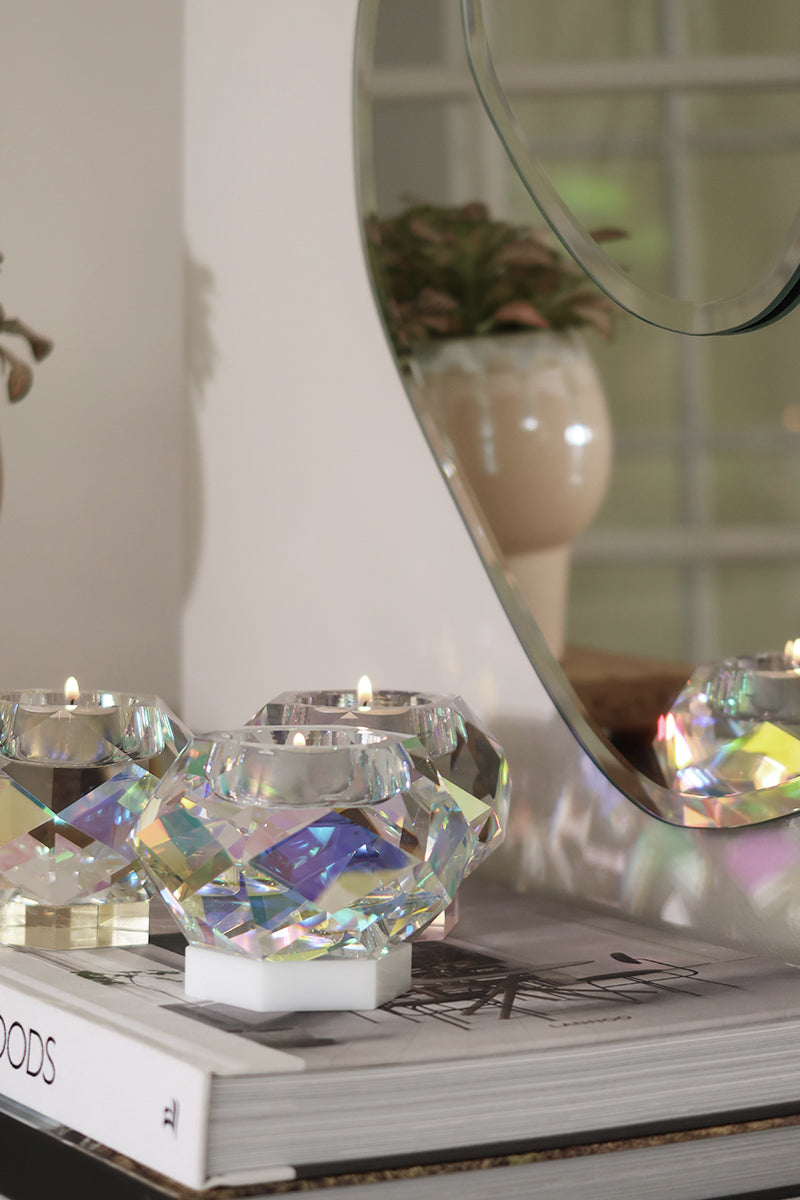 Glam Candle Clear White