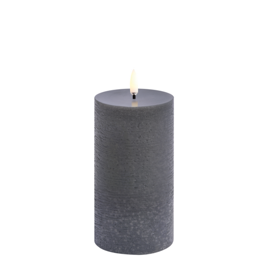 LED kubbelys grey rustic 7,8x15,2cm