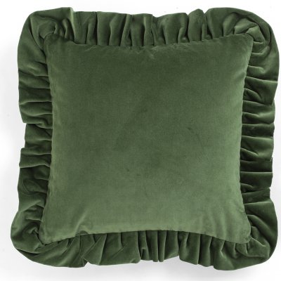 Velvet Ruffle putetrekk Green