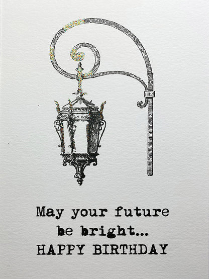 Glitterkort May your future be bright...