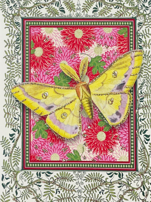 Glitterkort Butterfly