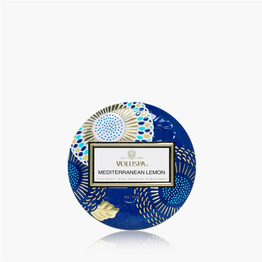 Mediterranean Lemon Mini Tin Candle 25 Timer