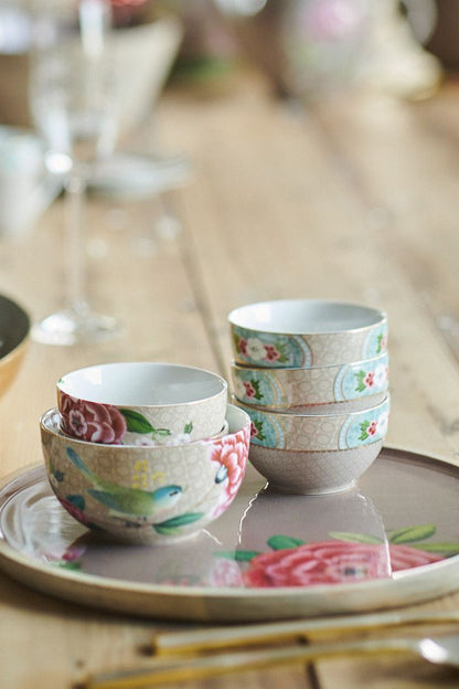 Blushing Birds Khaki Frokosttallerken 21 cm