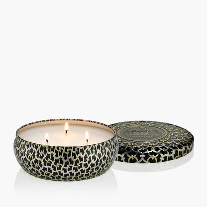 Crisp Champagne 3 wick tin Candle 40 timer