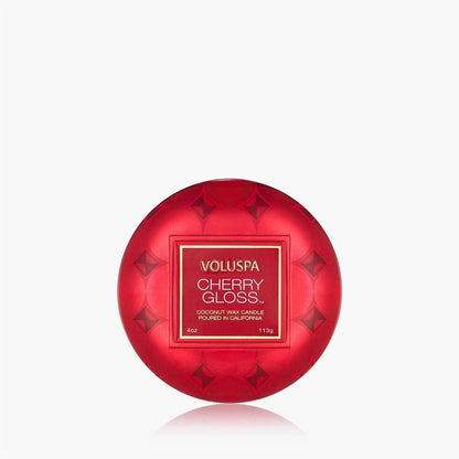 Cherry Gloss Mini Tin Candle 25 Timer