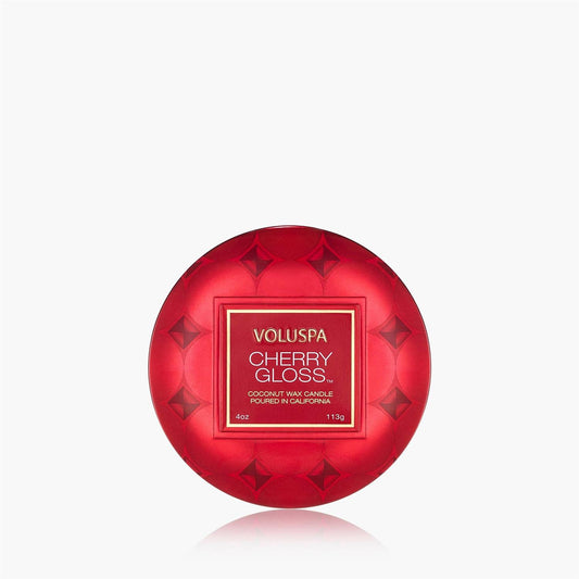 Cherry Gloss Mini Tin Candle 25 Timer