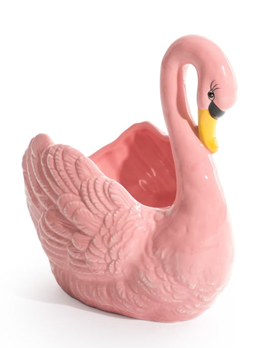 Rosa svane potte