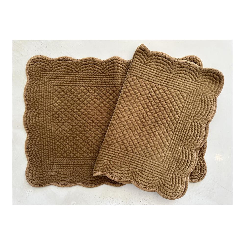 Spisebrikke velour Tobacco