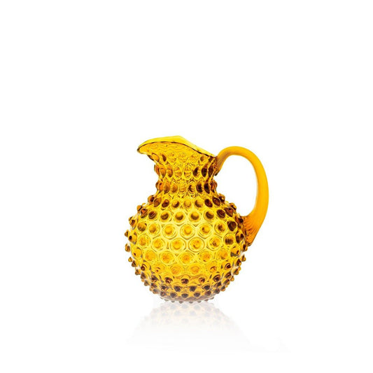 Hobnail Jug 1L Amber