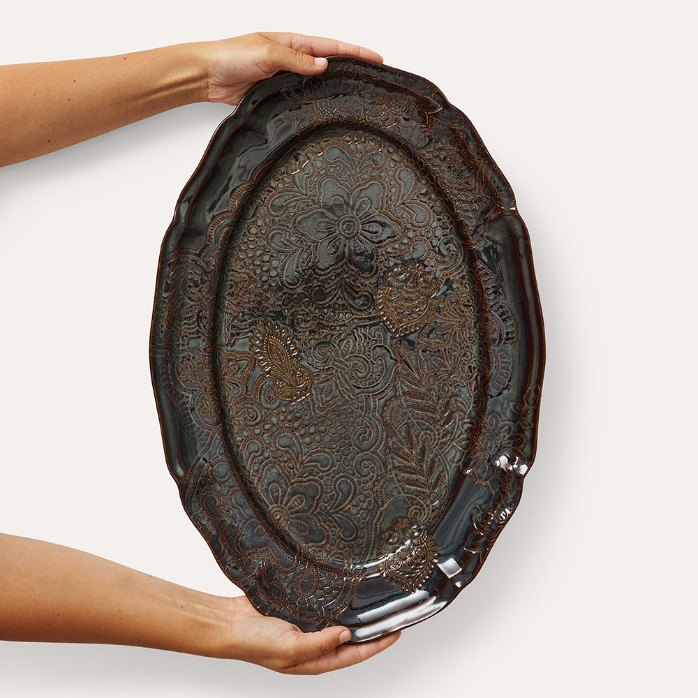 Serveringsfat ovalt 49x32 cm Fig