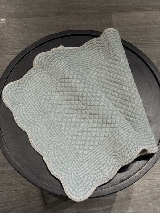 Spisebrikke velour Duckegg