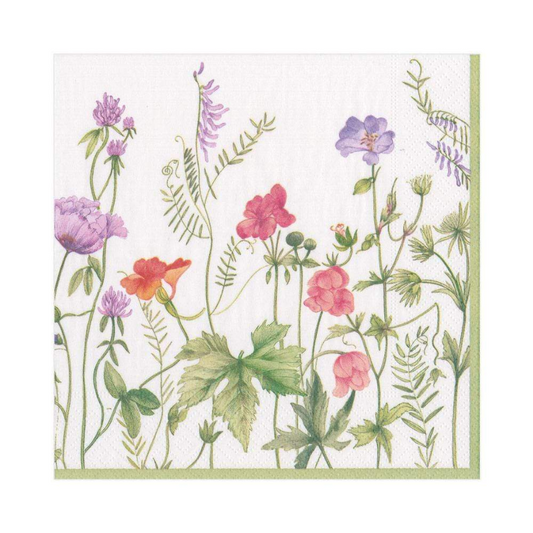 Serviett lunch French Floral
