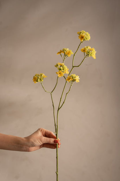 Blomsterkvist gul 80 cm