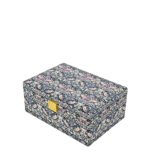 Jewelry Box Square Liberty Strawberry Thief Black