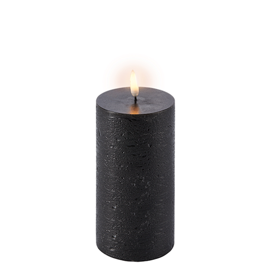 LED kubbelys Forest Black rustic 7,8x15,2 cm