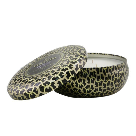 Suede Noir 3 Wick Tin Candle 40 Timer