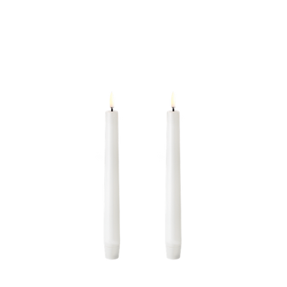 LED kronelys hvit 20 cm