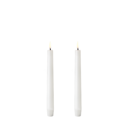 LED kronelys hvit 20 cm