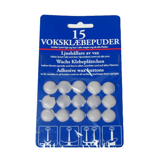 Voks klebeputer 15stk
