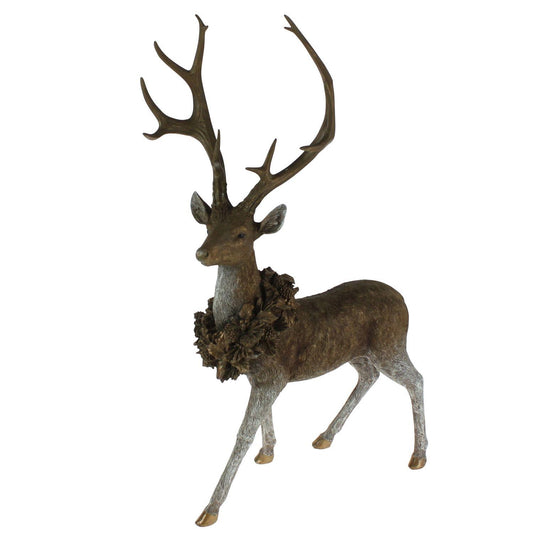 Stående hjort m/krans 72 cm