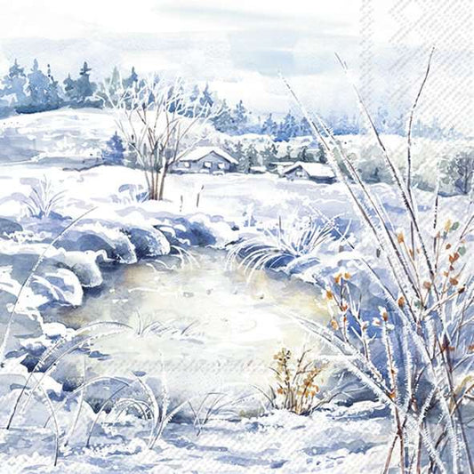Serviett lunch Frosty Landscape