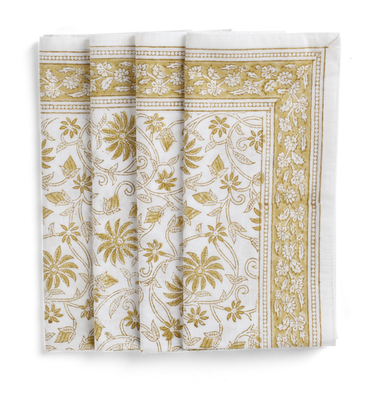Serviett Margerita Yellow Olive 50x50 cm