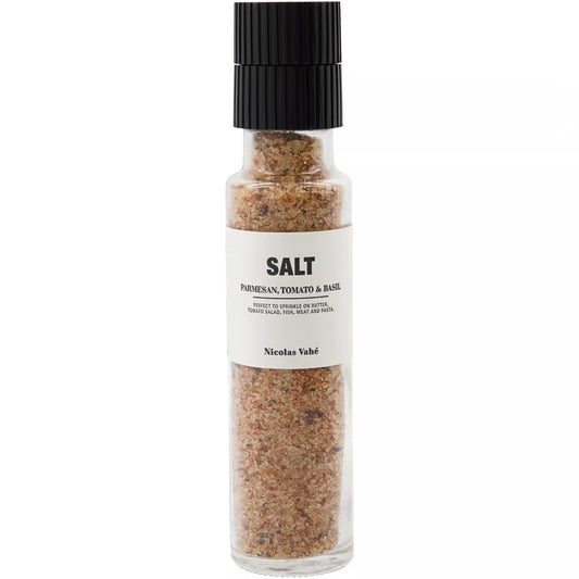Salt parmesan, tomat og basilikum 300 gram