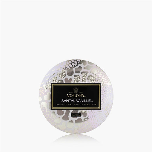 Santal Vanille Mini Tin Candle 25 Timer