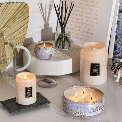 Santal Vanille 3 Wick Tin Candle 40 Timer