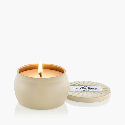 Coconut Papaya Mini Tin Candle 25 Timer
