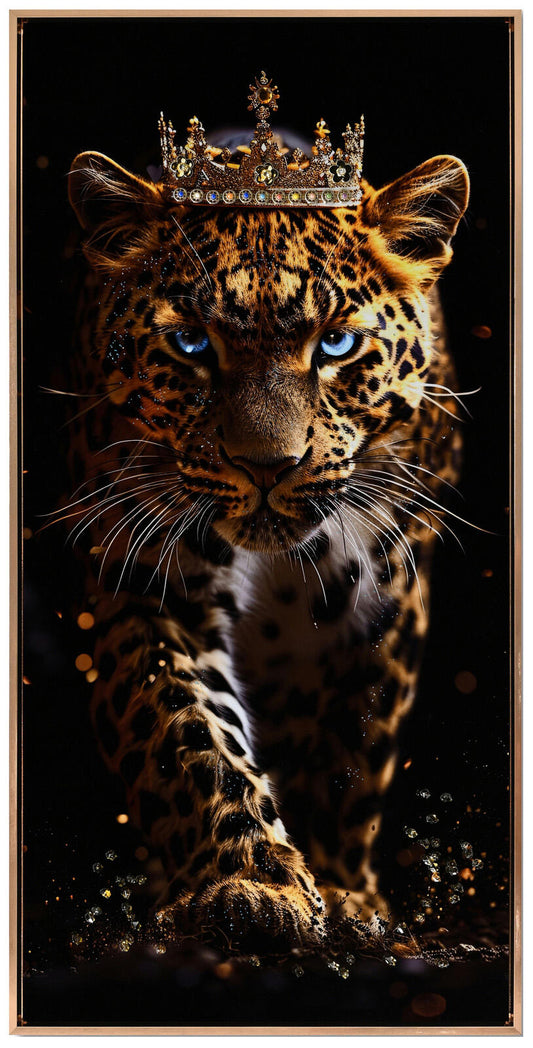 Lerretsbilde tiger krone 52x102 cm