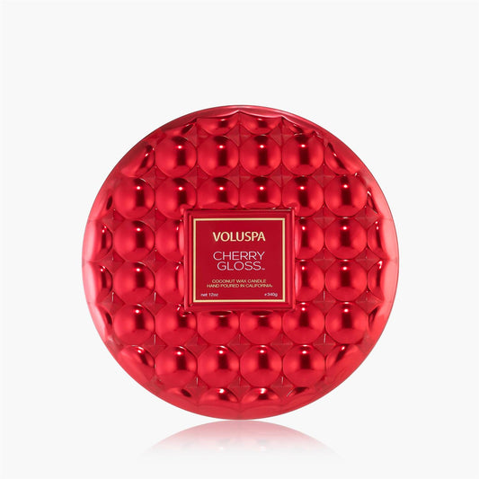 Cherry Gloss 3 Wick Tin Candle 40 Timer
