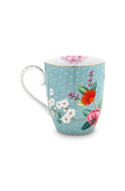 Blushing Birds blue stort krus