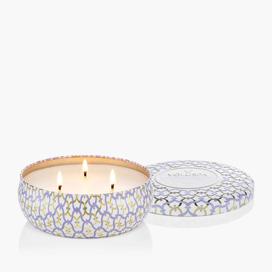 Mountain Lavender & Chamomile 3 Wick Tin Candle 40 Timer