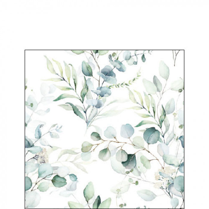 Serviett kaffe Eucalyptus all over