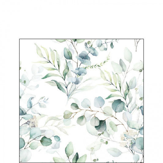 Serviett kaffe Eucalyptus all over